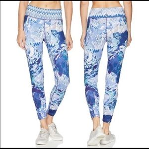 prAna Roxanne Leggings , lovely watercolor pattern, excellent condition